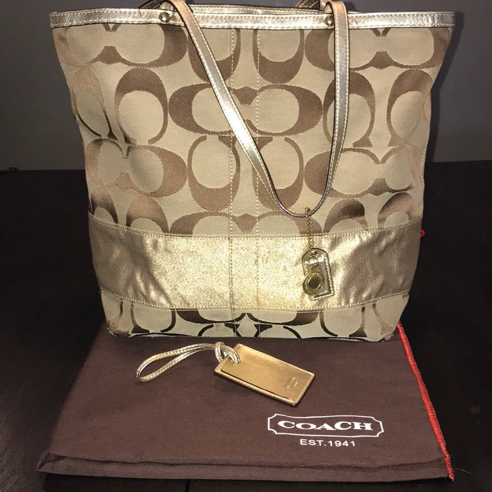 Coach Signature Bus Tote